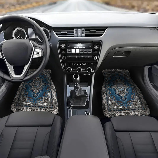 4pcs Moroccan Vintage Car Floor Mats