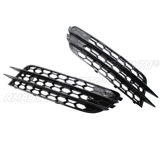 Front Fog Light Grille Covers for Audi A6 C7 (2012–2015)