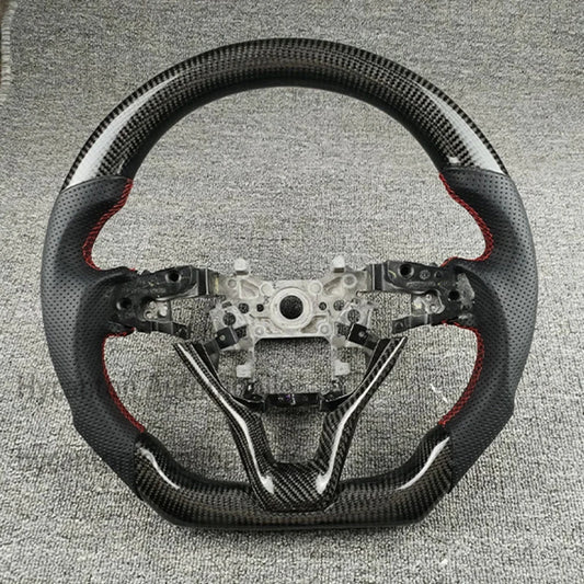 Honda Accord 10th Gen Carbon Fiber & Leather Steering Wheel
