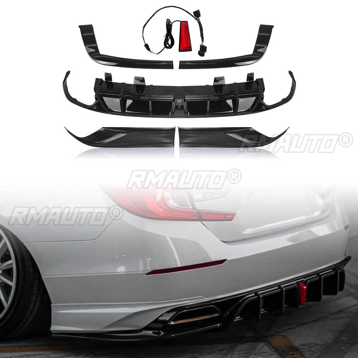 Yofer V2 Style Rear Diffuser Kit – Honda Accord 10th Gen (2018–2022)