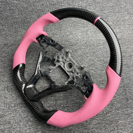 Honda Accord 10th Gen Carbon Fiber Steering Wheel – Pink Leather Edition