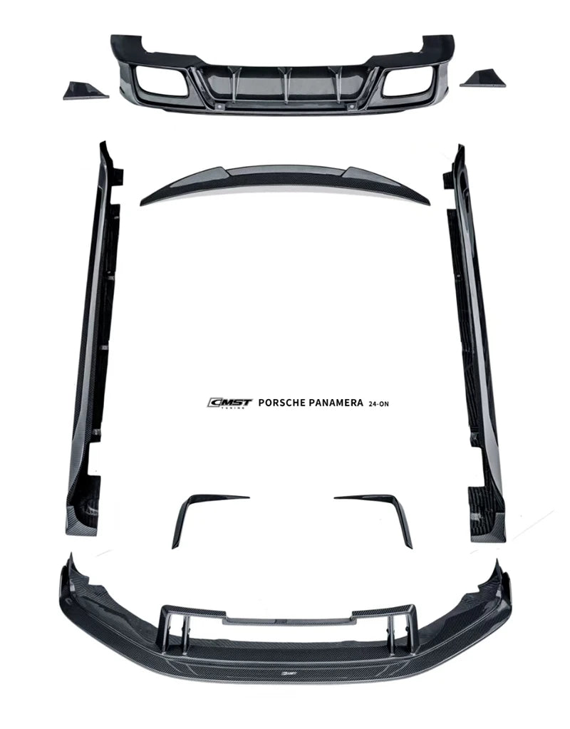 Porsche Panamera 976 (2024+) Dry Carbon Fiber Front Lip – CMST Style