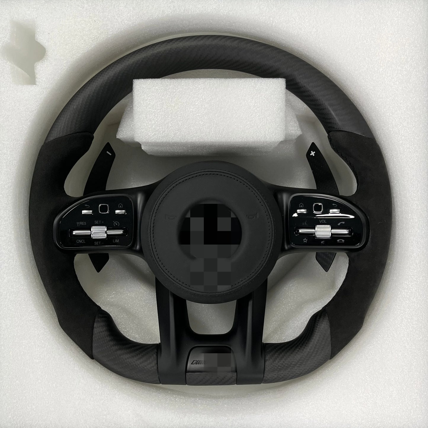 Mercedes-Benz Carbon Fiber Steering Wheel – Full Leather Performance Upgrade