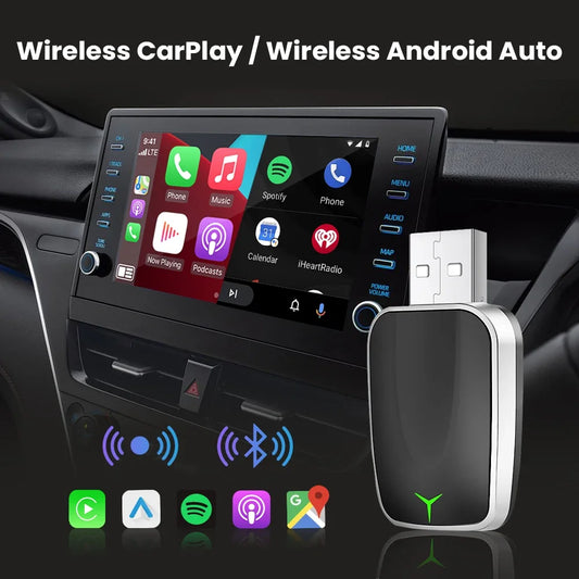 2-in-1 Wireless CarPlay & Android Auto Adapter (USB / Type-C)
