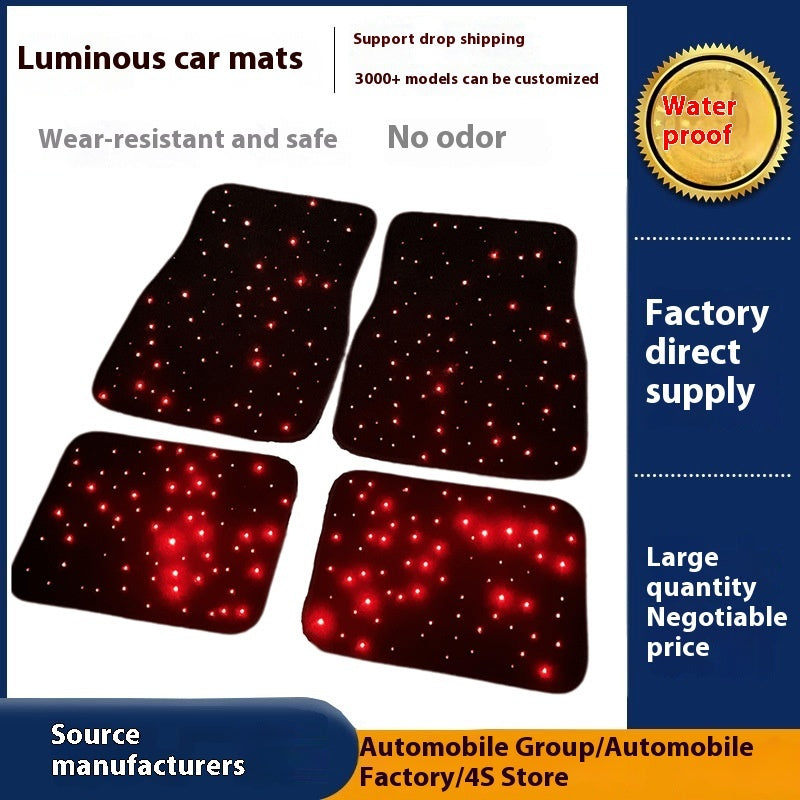Fiber Optic LED Car Floor Mats – Ambient Light Design