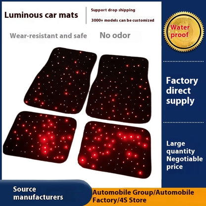 Fiber Optic LED Car Floor Mats – Ambient Light Design
