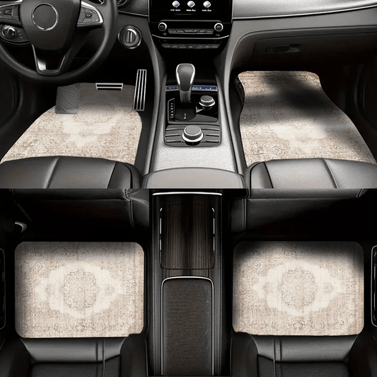 4pcs Moroccan Vintage Car Floor Mats – Universal Fit