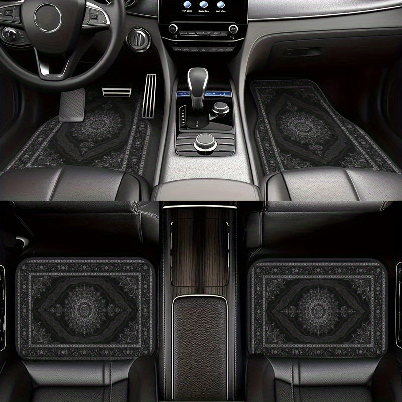 4pcs Luxury European-Style Car Floor Mats