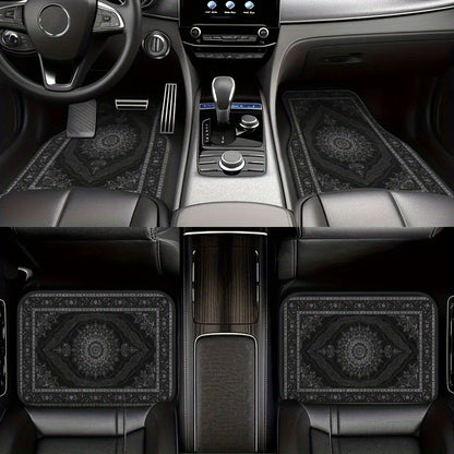 4pcs Luxury European-Style Car Floor Mats
