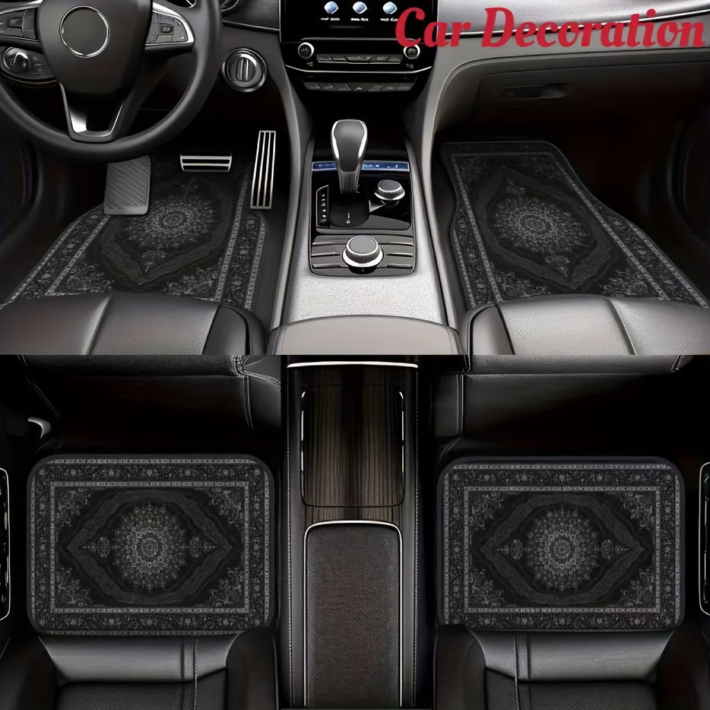 4pcs Luxury European-Style Car Floor Mats