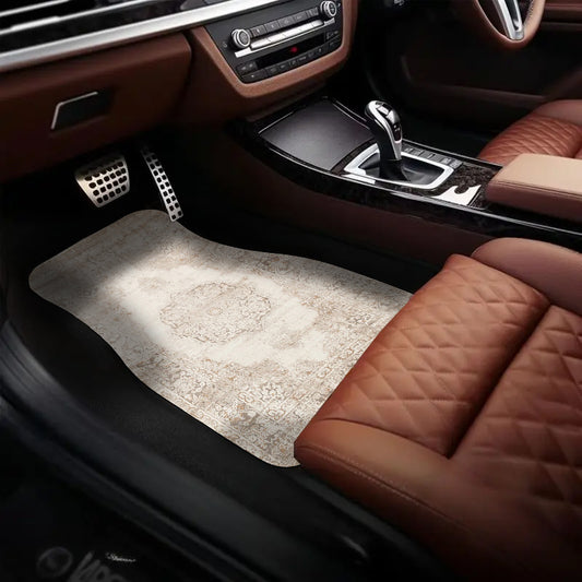 4pcs Moroccan Vintage Car Floor Mats – Universal Fit