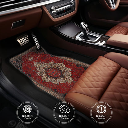 4pcs Bohemian European Pattern Car Floor Mats