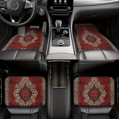 4pcs Bohemian European Pattern Car Floor Mats