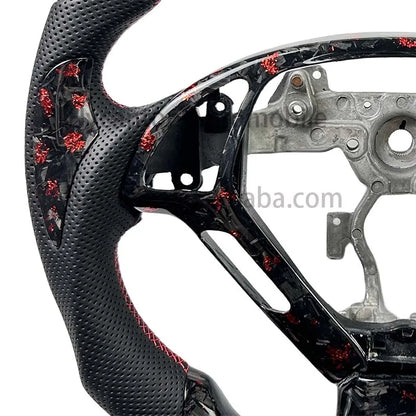 Infiniti G37 (2008–2017) Forged Carbon Fiber Steering Wheel – Perforated Leather