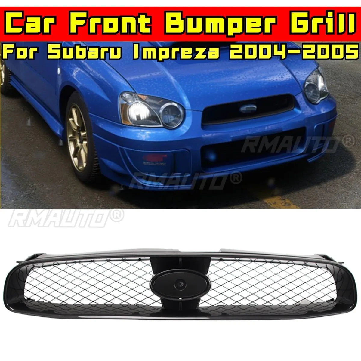 Subaru Impreza Front Bumper Grille – 2004–2005 Racing Style