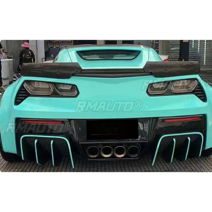 Carbon Fiber Rear Bumper Lip Splitters – Corvette C7 (2014–2019)