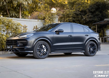 Porsche Cayenne Turbo 9Y0 (2018–2023) Carbon Fiber Front Lip – CMST Style