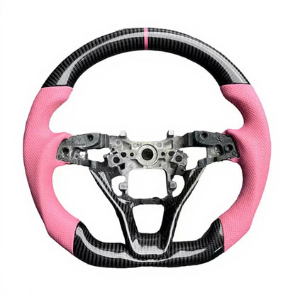 Honda Accord 10th Gen Carbon Fiber Steering Wheel – Pink Leather Edition