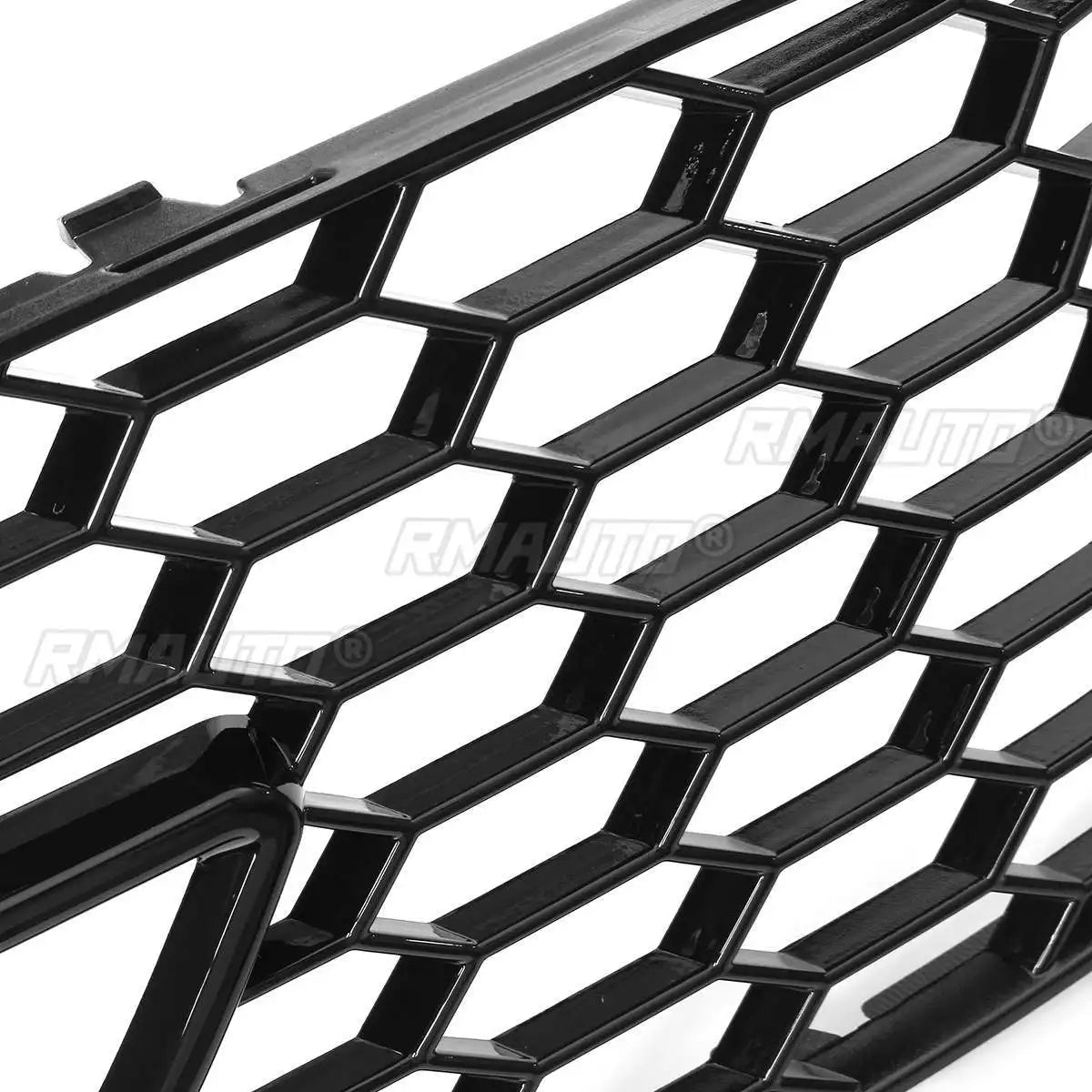 Gloss Black Front Fog Grille Set – Audi A4 B8.5 / S4 S-Line (2013–2015)