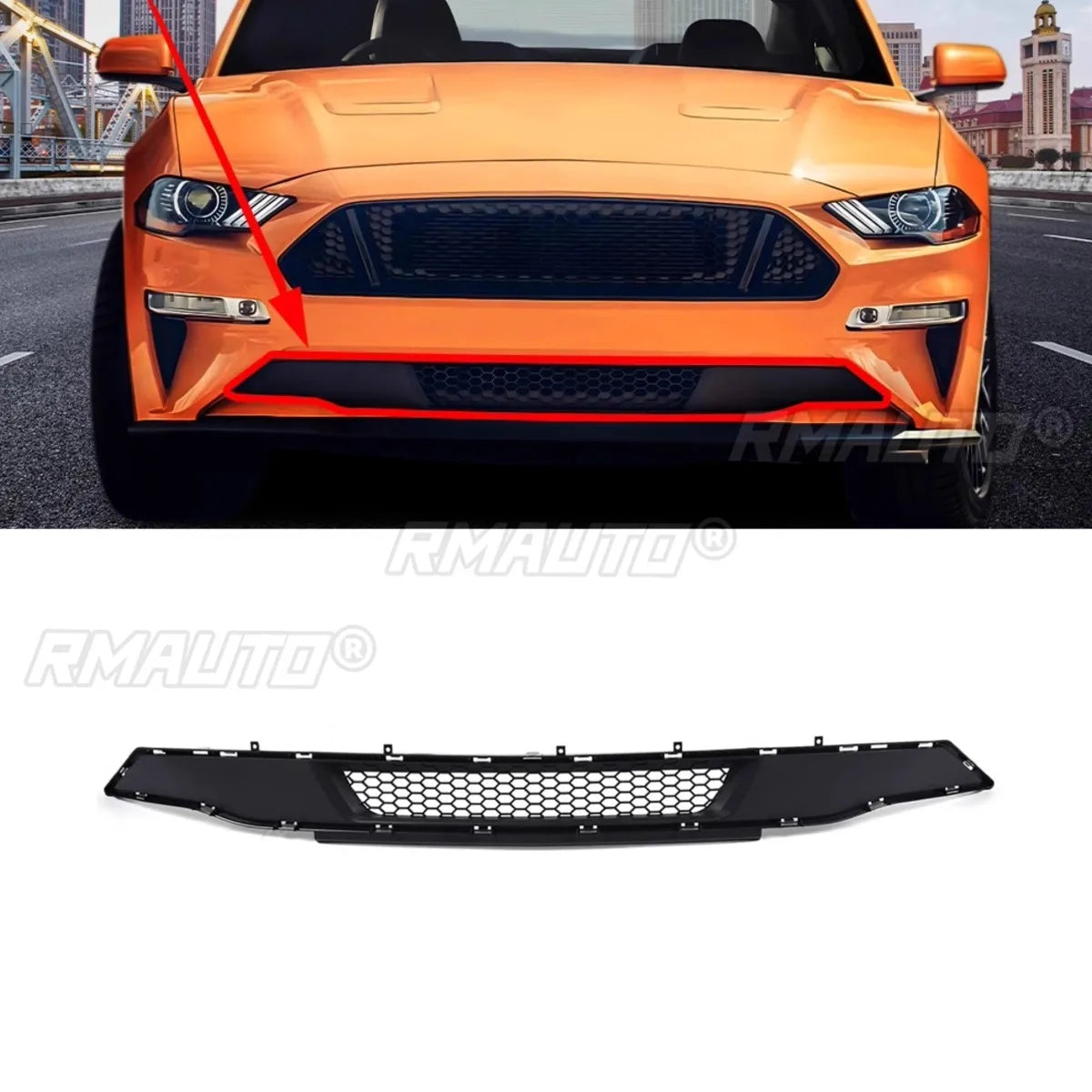 Front Bumper Grille for Ford Mustang (2015–2017)