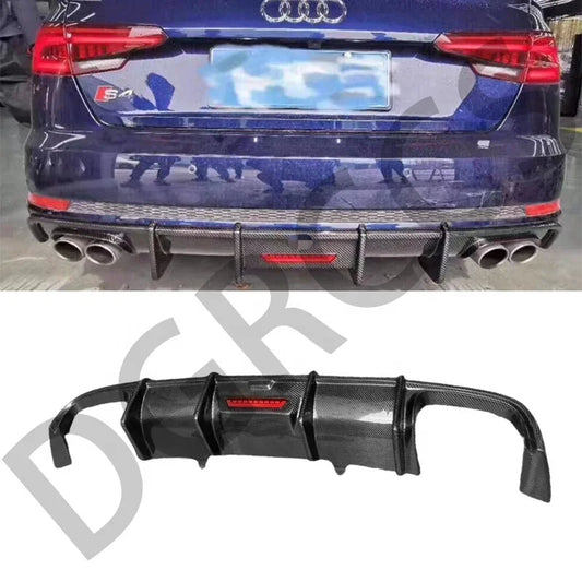 Carbon Fiber Rear Diffuser – Audi S4 B9 Sedan (2017–2024)