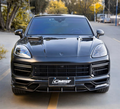 Porsche Cayenne Turbo 9Y0 (2018–2023) Carbon Fiber Front Lip – CMST Style