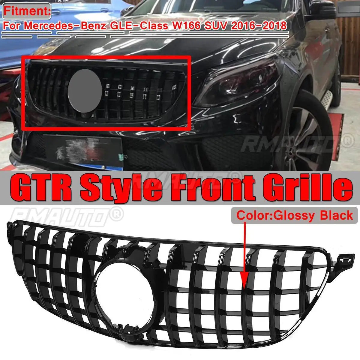 Mercedes-Benz GLE-Class W166 (2016–2018) GTR Style Front Grille