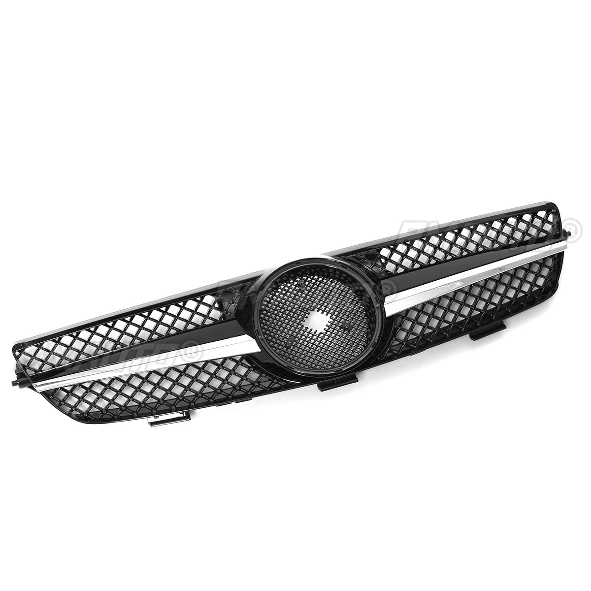 Gloss Black W209 Diamond Style Grill Grille Car Front Bumper Grille for Mercedes for Benz CLK 320 500 W209 2003-2009