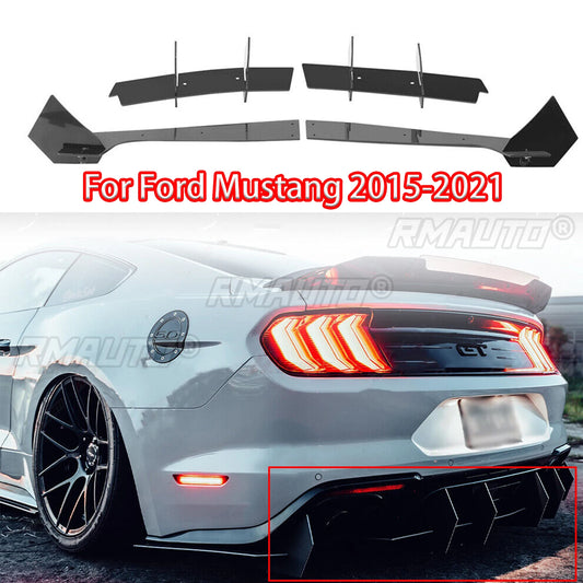 Rear Bumper Lip Diffuser for Ford Mustang (2018–2021)