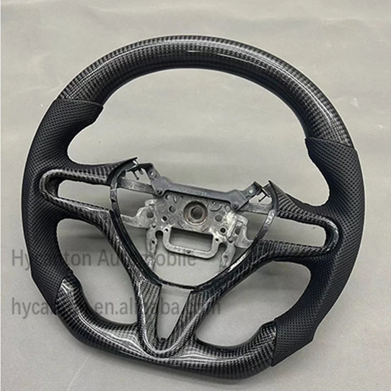 Honda Fit Carbon Fiber Steering Wheel – Perforated Leather Edition