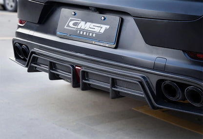 Carbon Fiber Rear Diffuser – Porsche Cayenne Turbo 9Y0 (CMST Style)