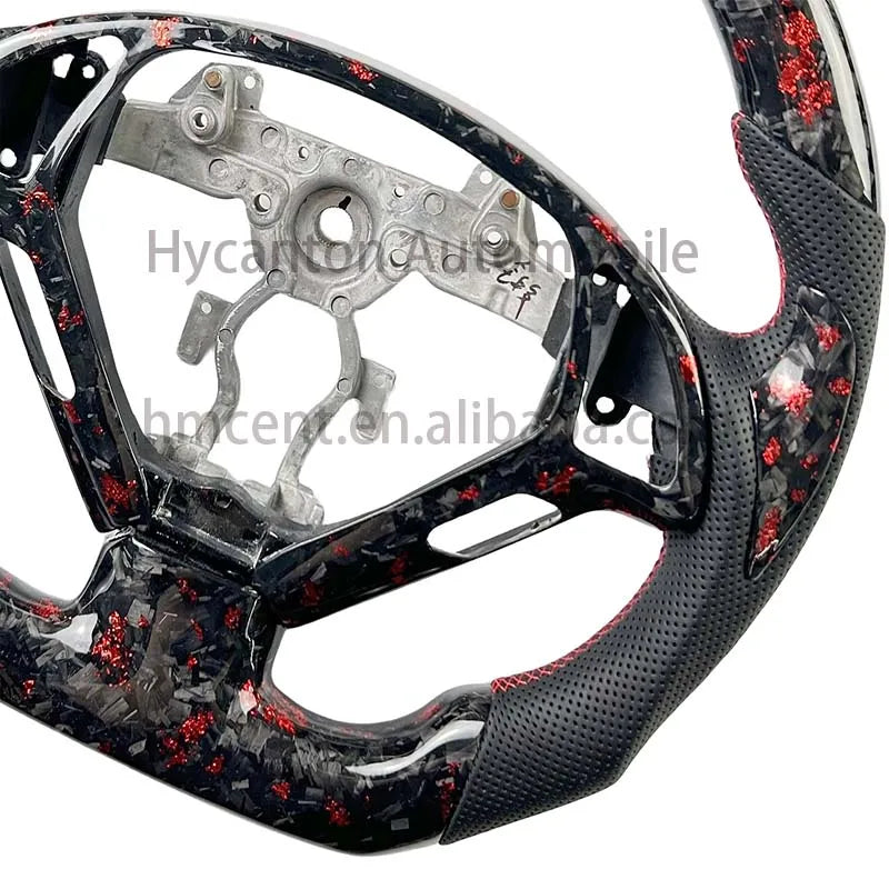 Infiniti G37 (2008–2017) Forged Carbon Fiber Steering Wheel – Perforated Leather