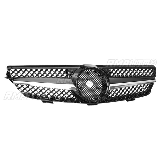 Gloss Black W209 Diamond Style Grill Grille Car Front Bumper Grille for Mercedes for Benz CLK 320 500 W209 2003-2009