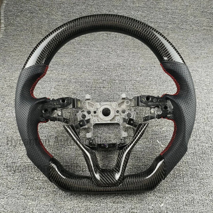 Honda Accord 10th Gen Carbon Fiber & Leather Steering Wheel