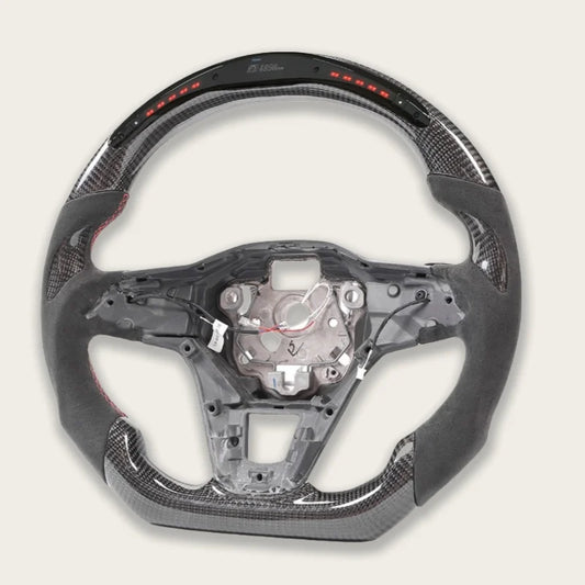 Volkswagen Tiguan / GTI (2022–2024) Suede & Carbon Fiber Steering Wheel
