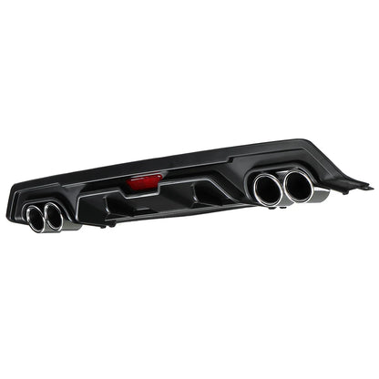 Rear Bumper Diffuser with Dual Exhaust Tips for Honda Civic (2016–2018)