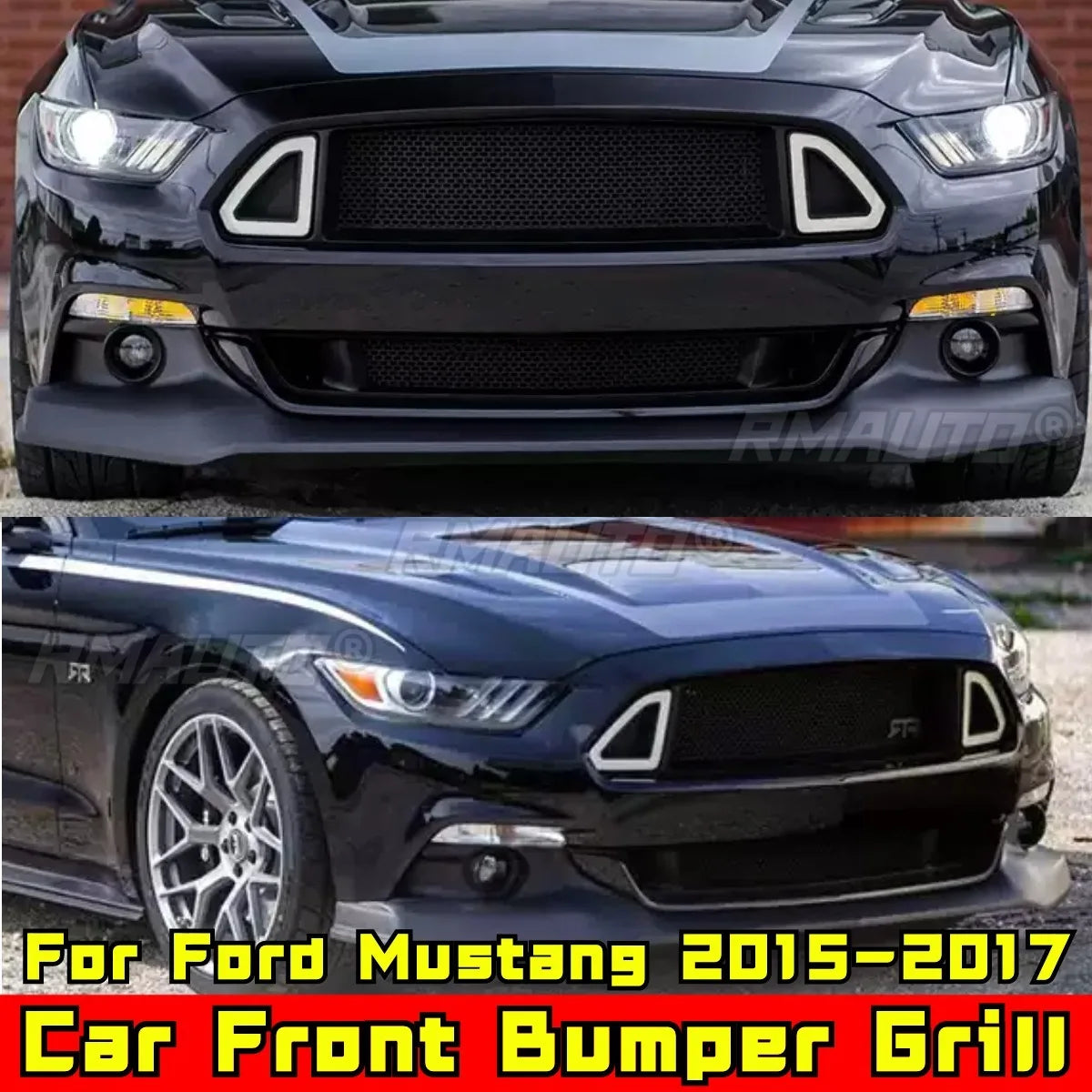 Front Bumper Grille for Ford Mustang (2015–2017)