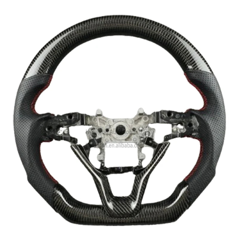 Honda Accord 10th Gen Carbon Fiber & Leather Steering Wheel