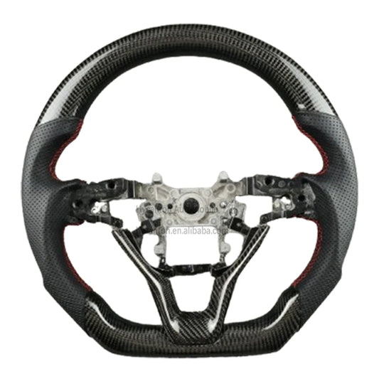 Honda Accord 10th Gen Carbon Fiber & Leather Steering Wheel