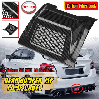 Carbon Fiber Style Rear Reflector Cover – Subaru WRX / STI (2015–2021)