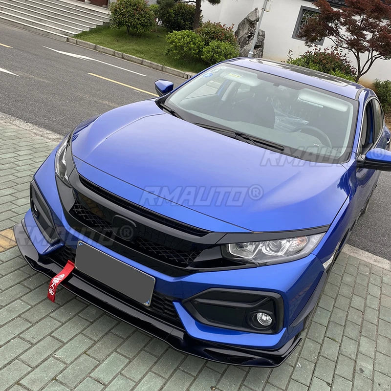 Front Lip Splitter Diffuser for Honda Civic 2017–2021 (SI & Hatchback)