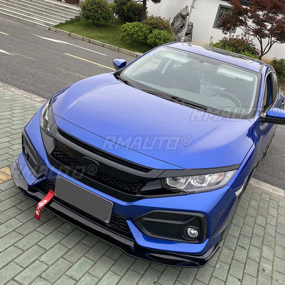 Front Lip Splitter Diffuser for Honda Civic 2017–2021 (SI & Hatchback)