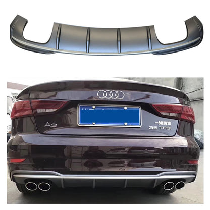 Rear Bumper Diffuser Lip – Audi A3 / A4L 2017–2018 Sport Style Upgrade