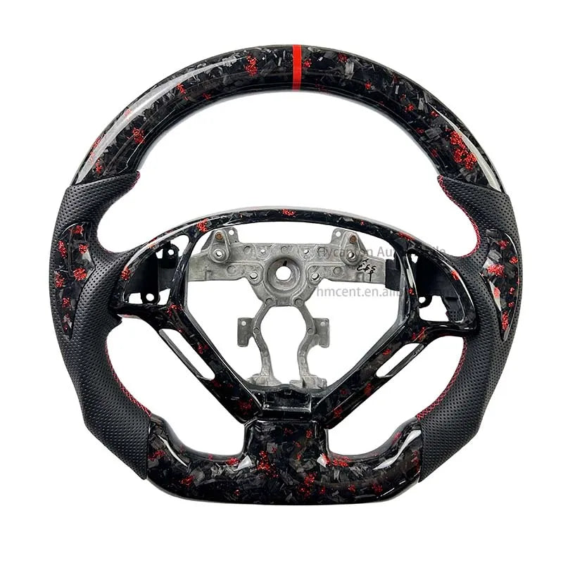Infiniti G37 (2008–2017) Forged Carbon Fiber Steering Wheel – Perforated Leather