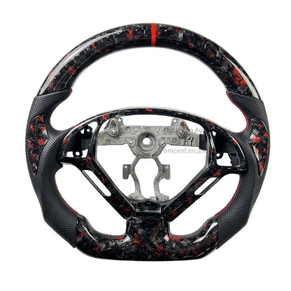 Infiniti G37 (2008–2017) Forged Carbon Fiber Steering Wheel – Perforated Leather