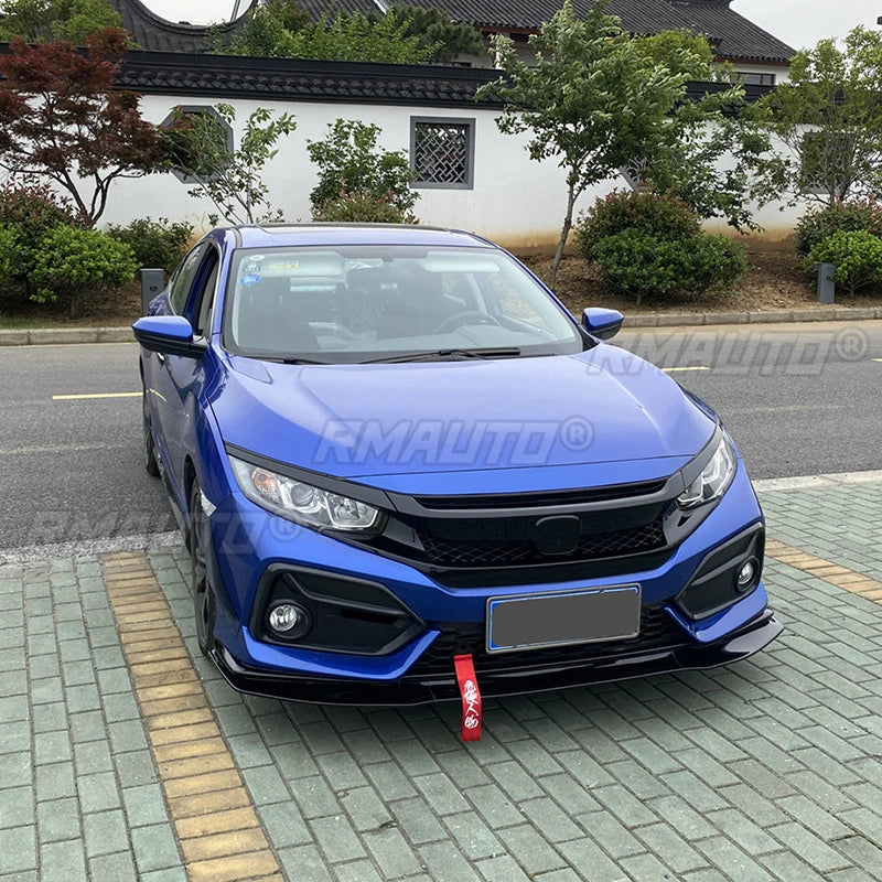 Front Lip Splitter Diffuser for Honda Civic 2017–2021 (SI & Hatchback)