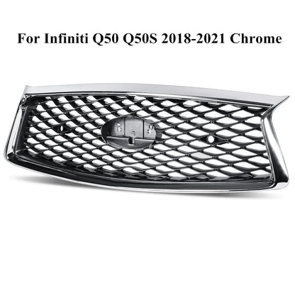 Front Center Mesh Grille for Infiniti Q50 / Q50S (2014–2022)