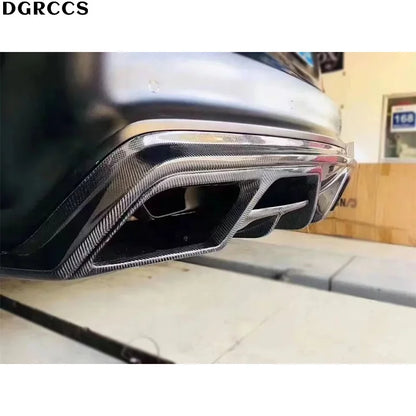 P Style Carbon Fiber Rear Diffuser – Mercedes-Benz CLA W117 (2013–2019)