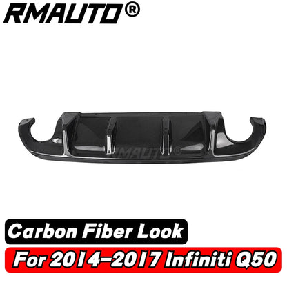 Rear Bumper Diffuser with LED Brake Light for Infiniti Q50 (2018–2019)