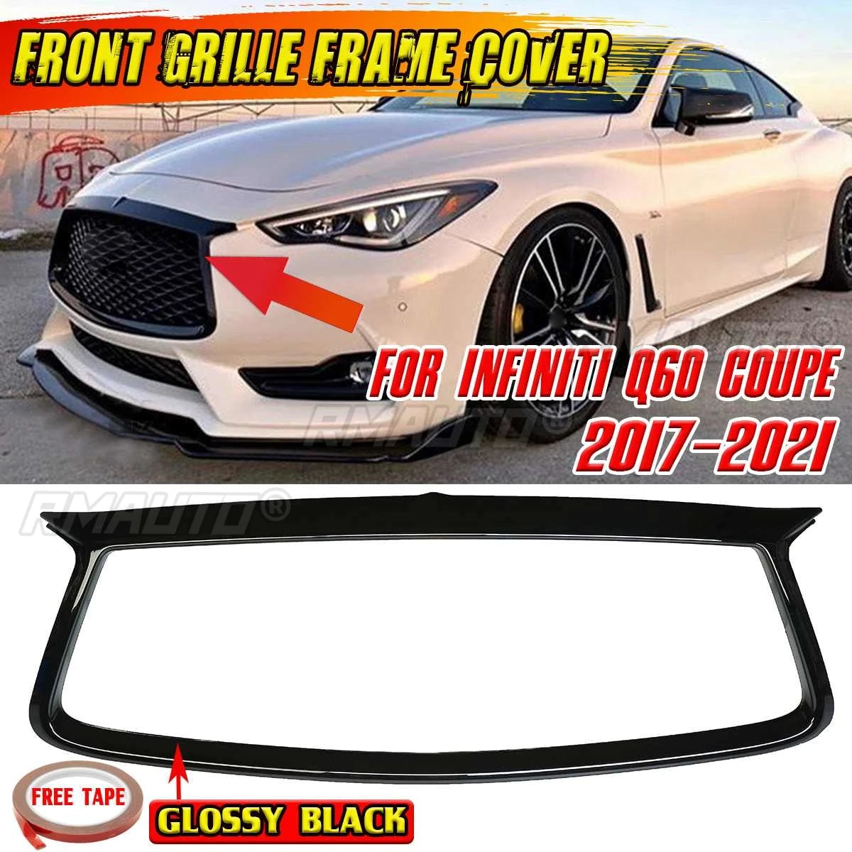 Infiniti Q60 Front Grille Trim (2017–2021)